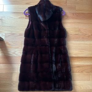 Long Mink Fur Vest